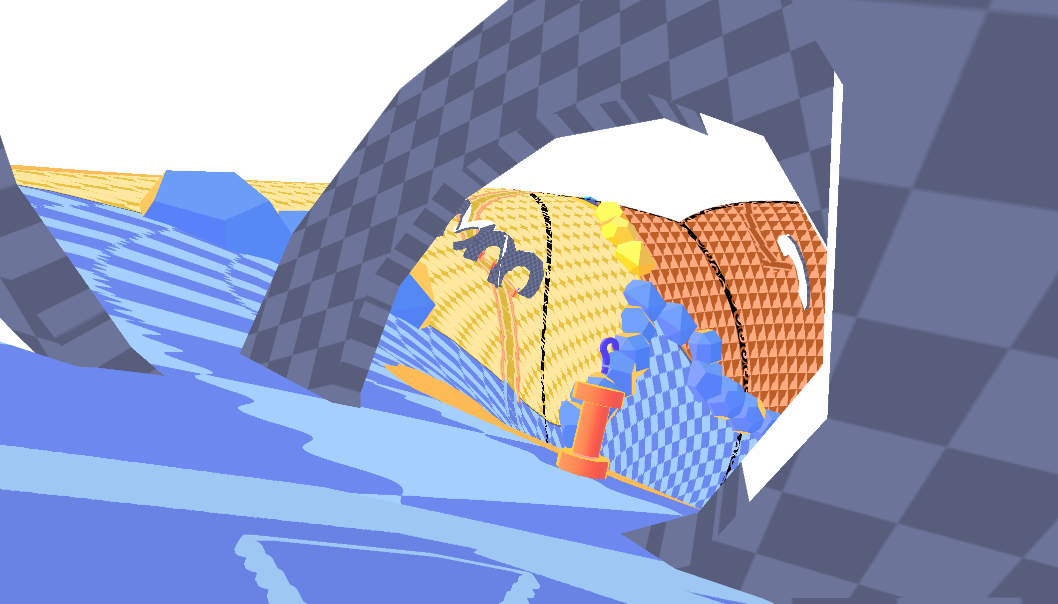 Weird shot showing off abstract world